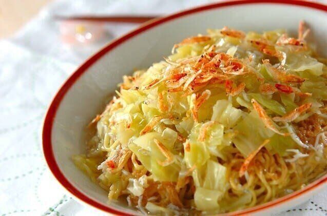 しらす入り春色焼きそば