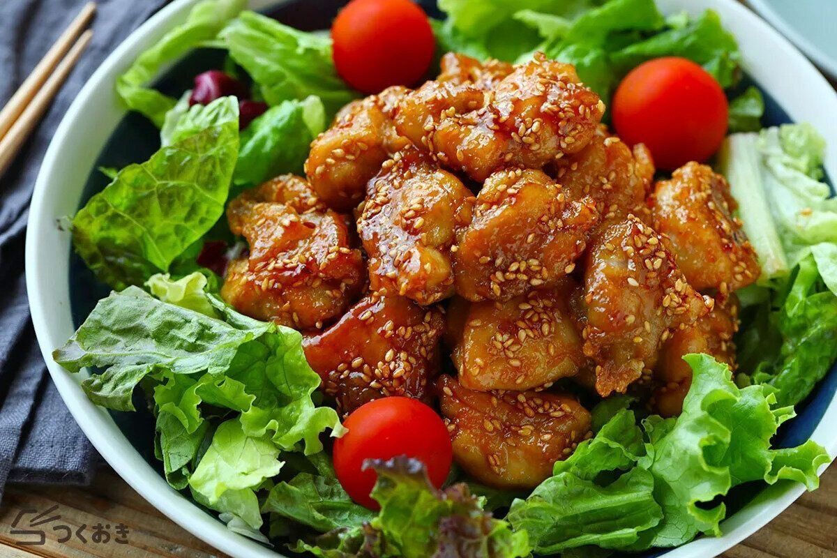 甘酢ごまだれチキン