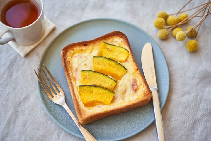 食パンを使ったかぼちゃのパンキッシュ