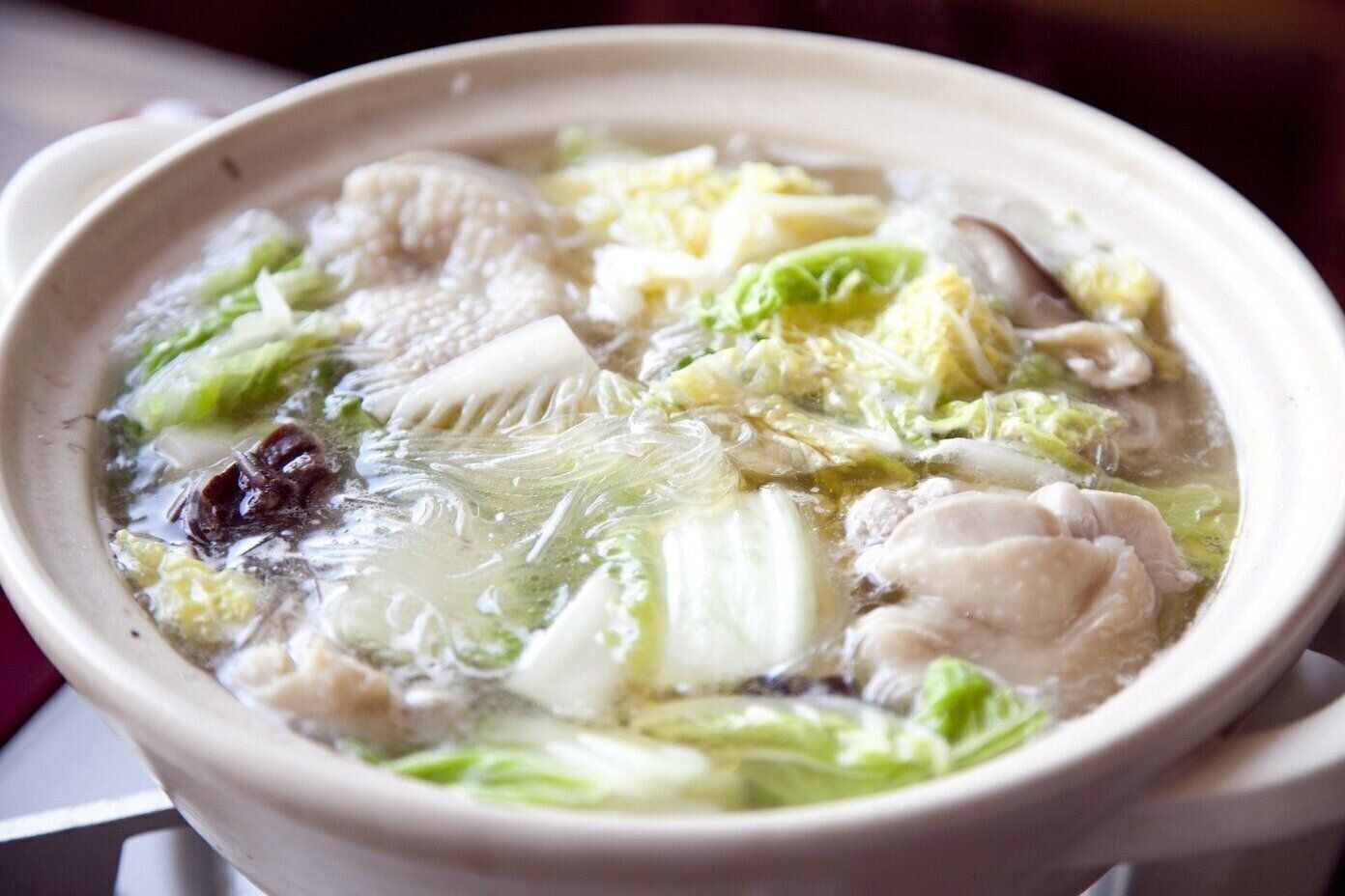 春雨入り白菜と鶏肉のピェンロー鍋