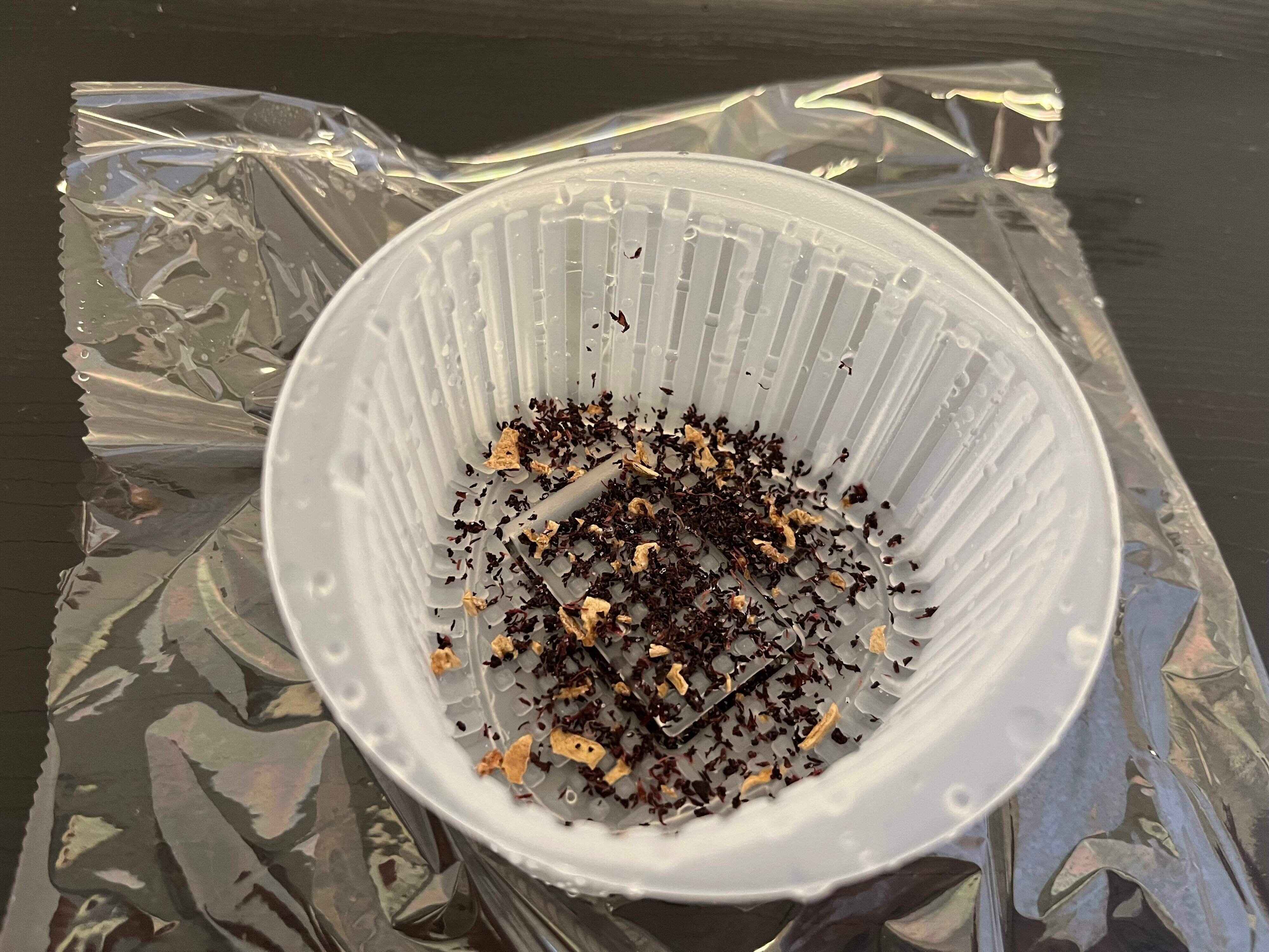 ふりかけを入れたところ