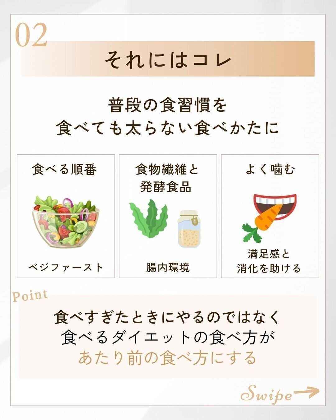 食べても太らない食べかた