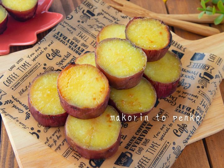 オーブン不要 潰さない 丸めない 超簡単スイートポテト サンキュ オーブン不要 潰さない 丸めない 超簡単スイートポテト サンキュ