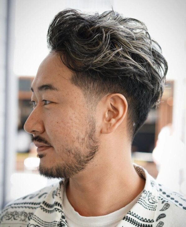 こなれ感のあるマットヘアカラーにラフなニュアンスパーマの組み合わせ