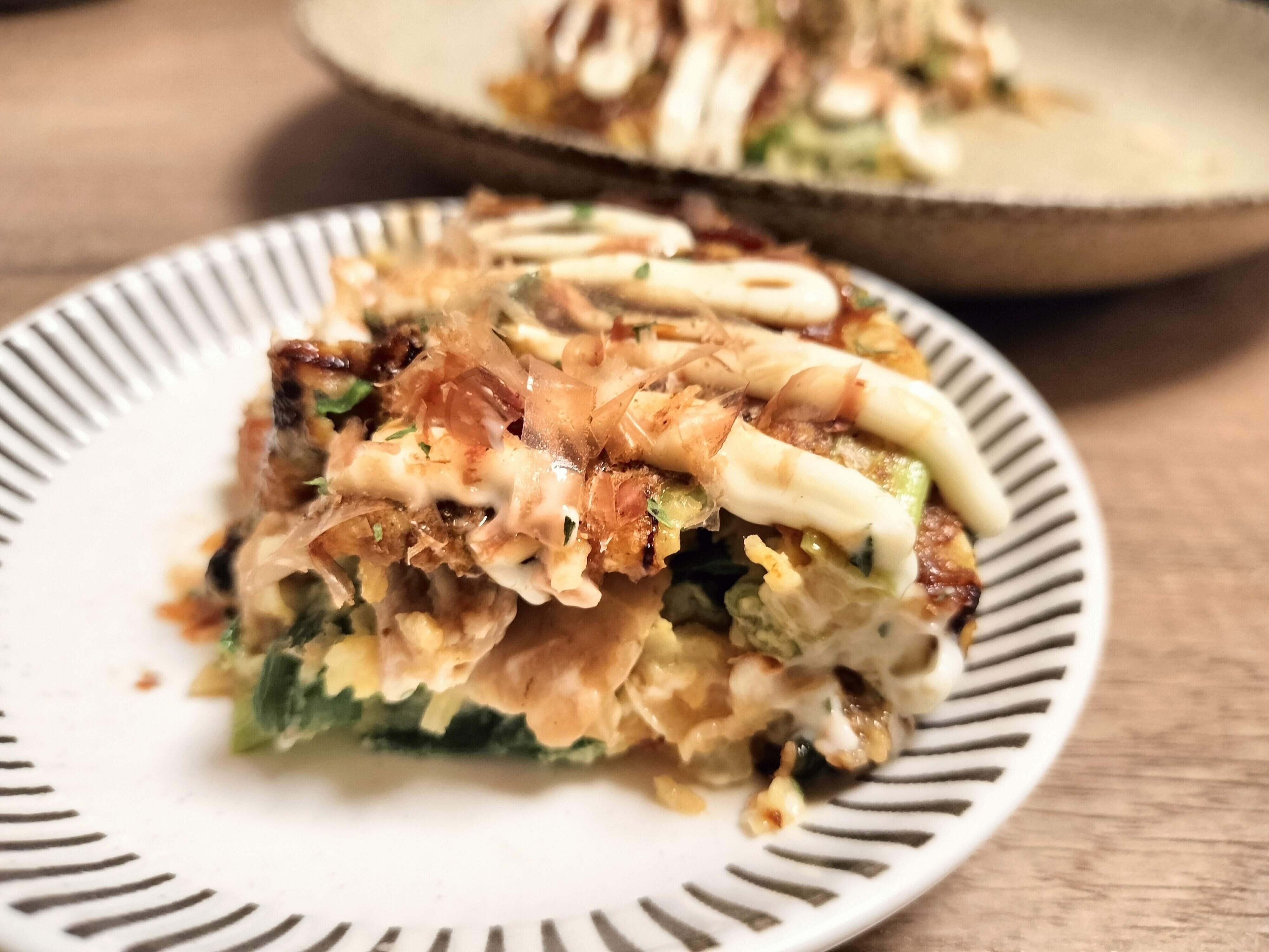 ふわふわ食感のねぎとろろ焼き