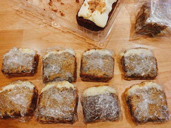 ラップにくるんで冷凍保存