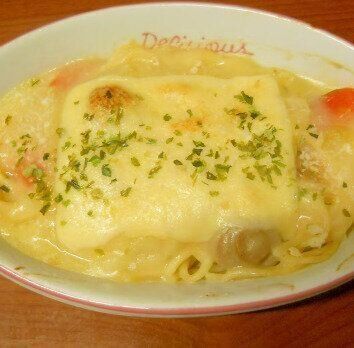 クリームシチューリメイク＊スパグラタン