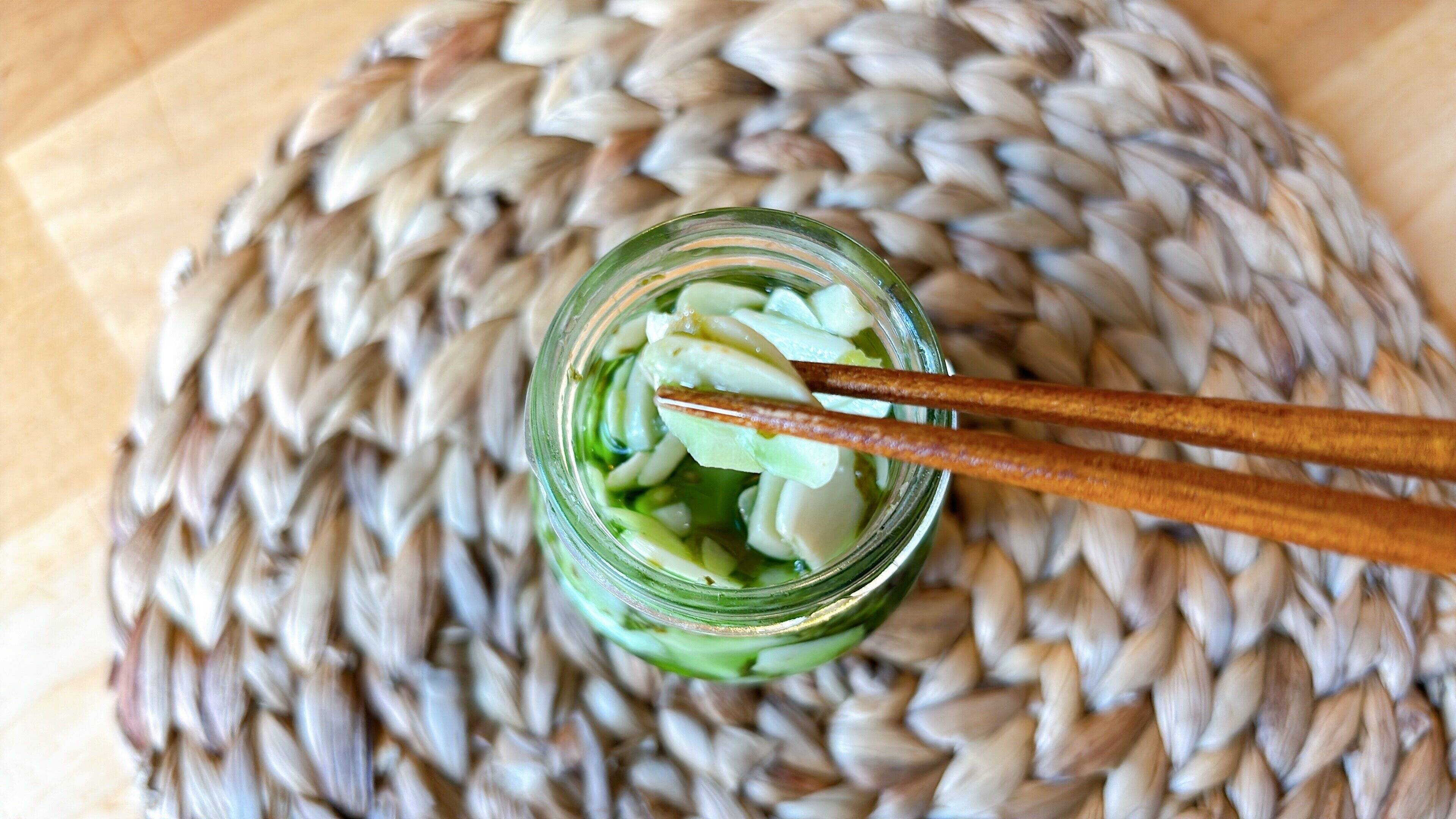 業務スーパー　青のにんにく