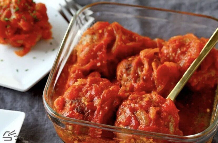 トマみそ煮込みハンバーグ