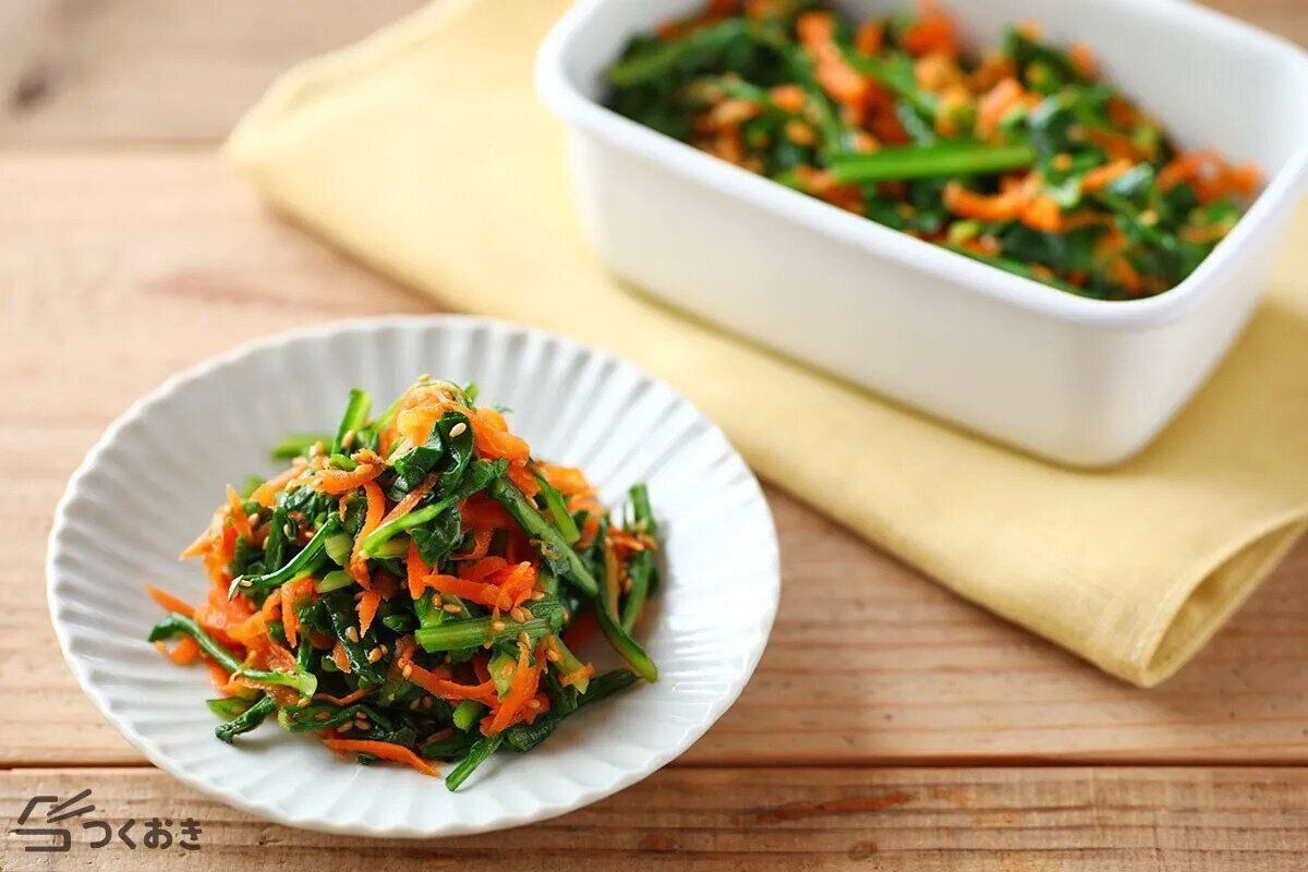 春菊とにんじんのナムル