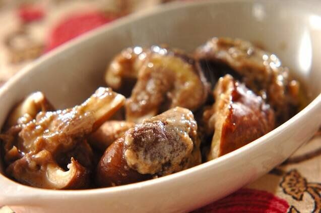 シイタケのバーニャカウダ風