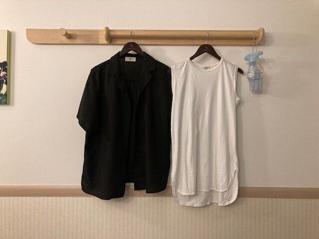 ハンガーにかかった服