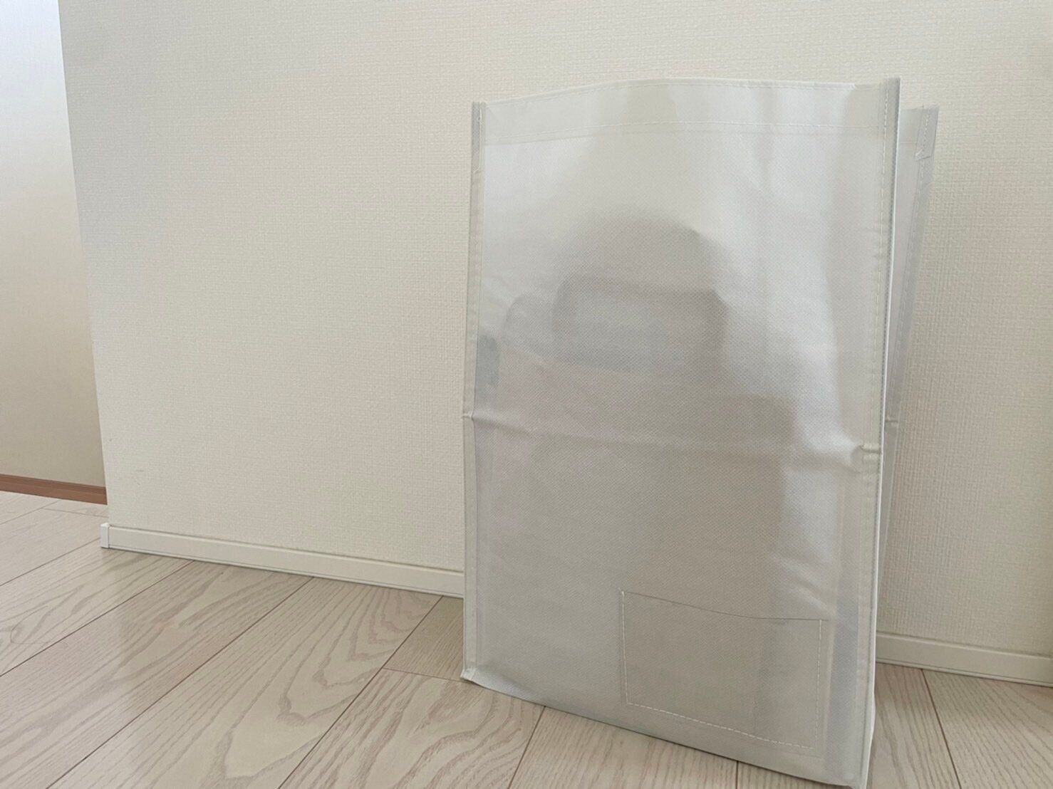 【ダイソー】お洒落な収納バッグを発見！高さが変えられるから、家のあらゆるところで活躍間違いなしの優秀アイテム