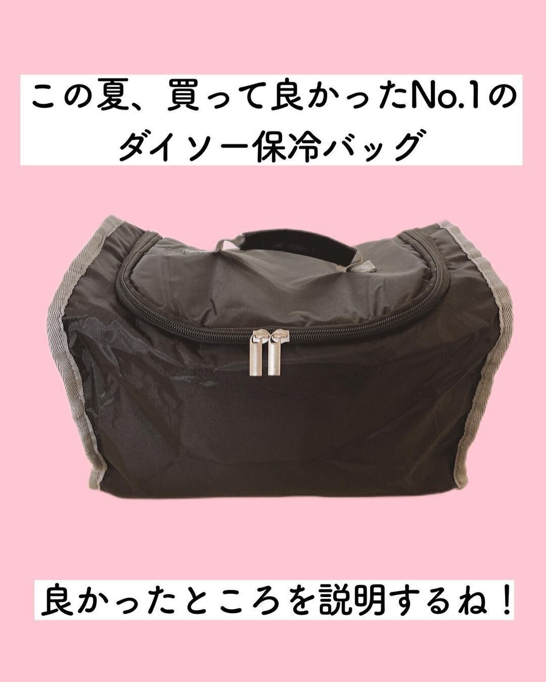 【ダイソー】買ってよかったNo.1の保冷バッグ