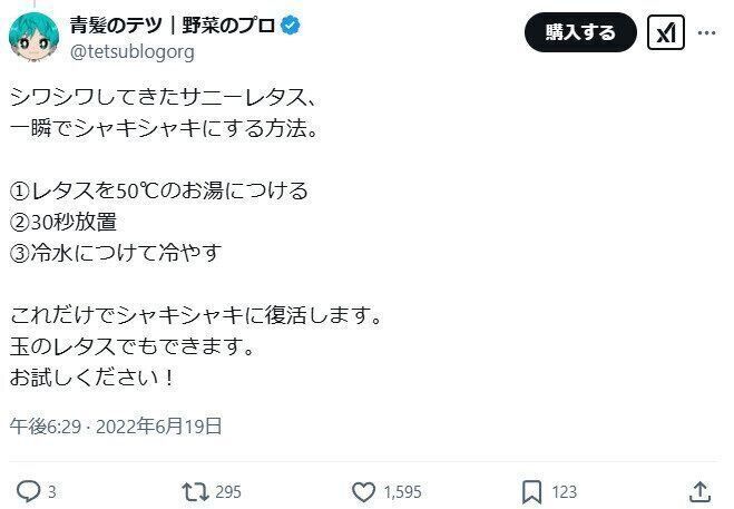 シャキシャキサニーレタス