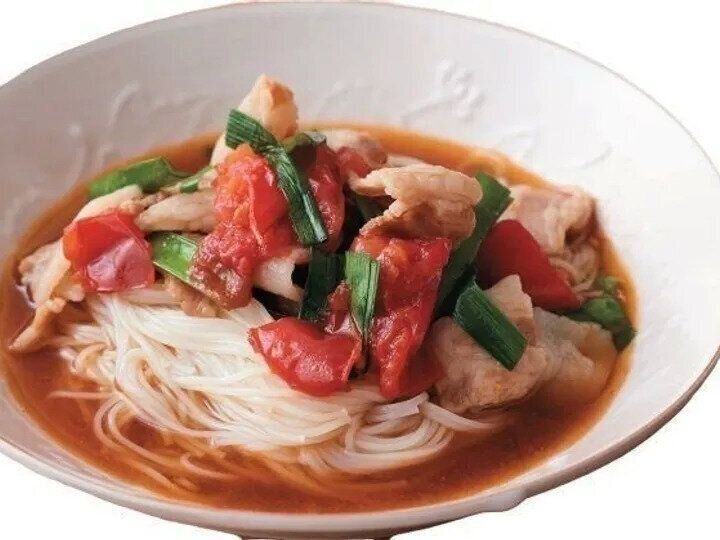 にら豚そうめん