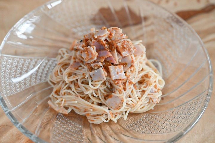 明太生七味そうめん