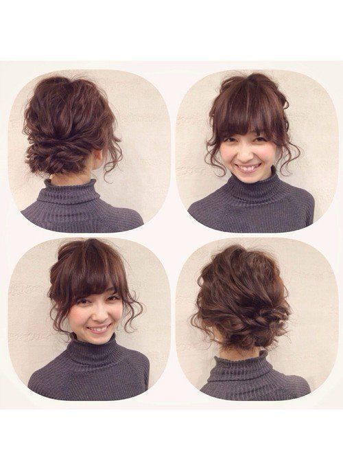 セルフアレンジ多め 卒業式入学式ヘアアレンジ サンキュ