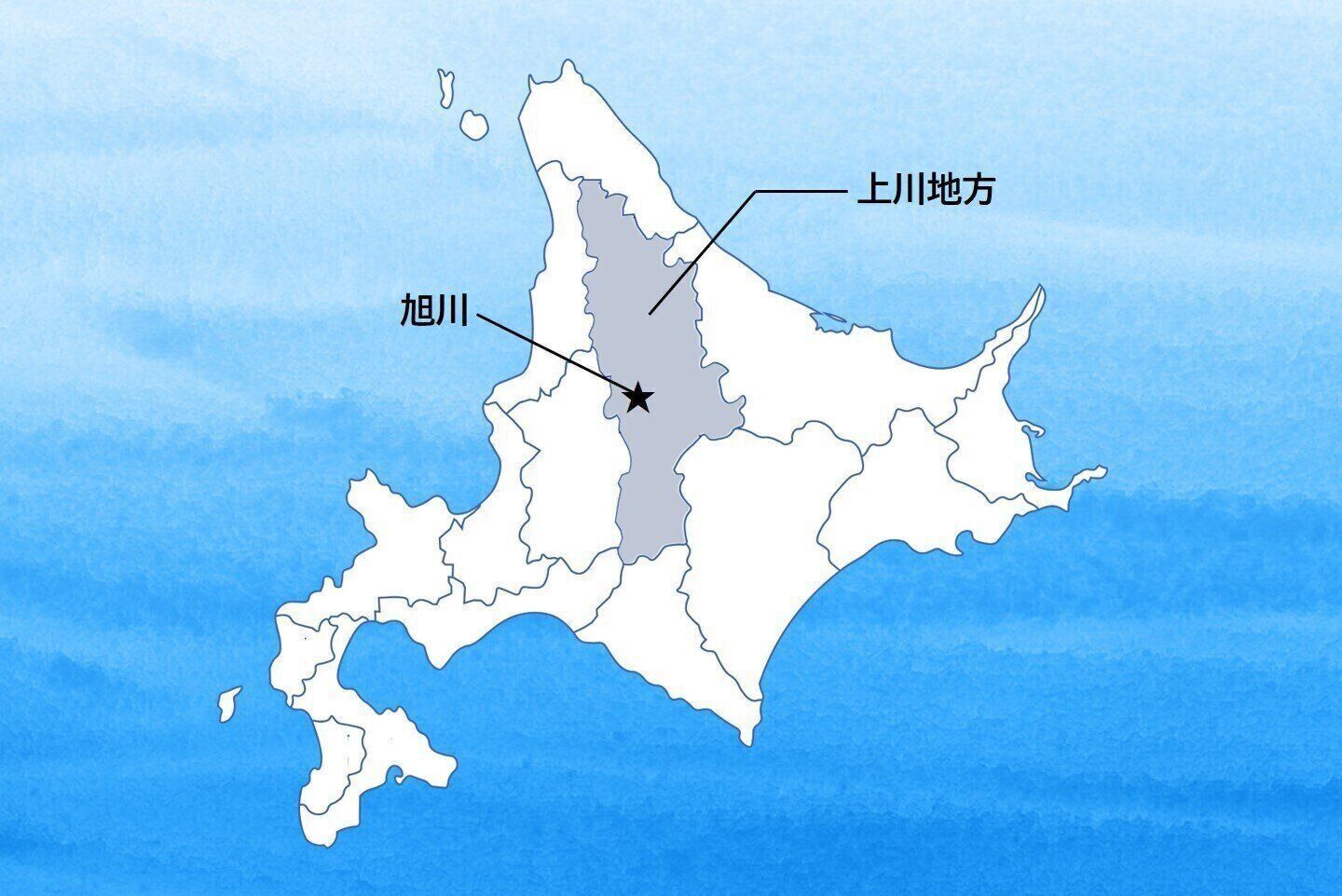 北海道の地図