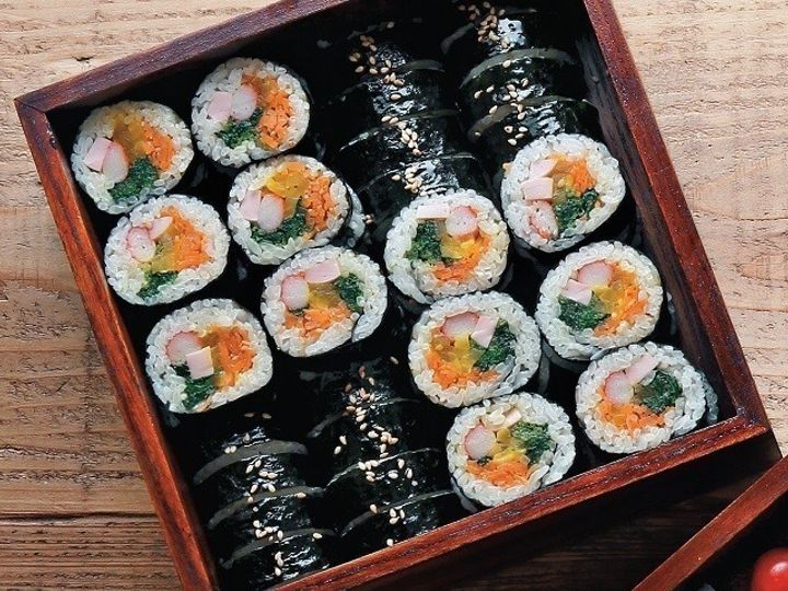 運動会弁当に 韓国風のり巻き キンパ なら ラクで豪華に見える サンキュ 運動会弁当に 韓国風のり巻き キンパ なら ラクで豪華に見える サンキュ