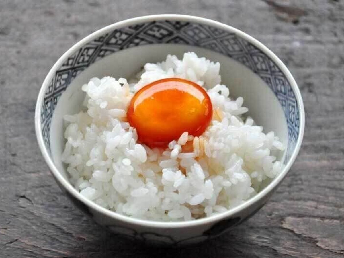 黄身の醤油漬けの卵かけご飯