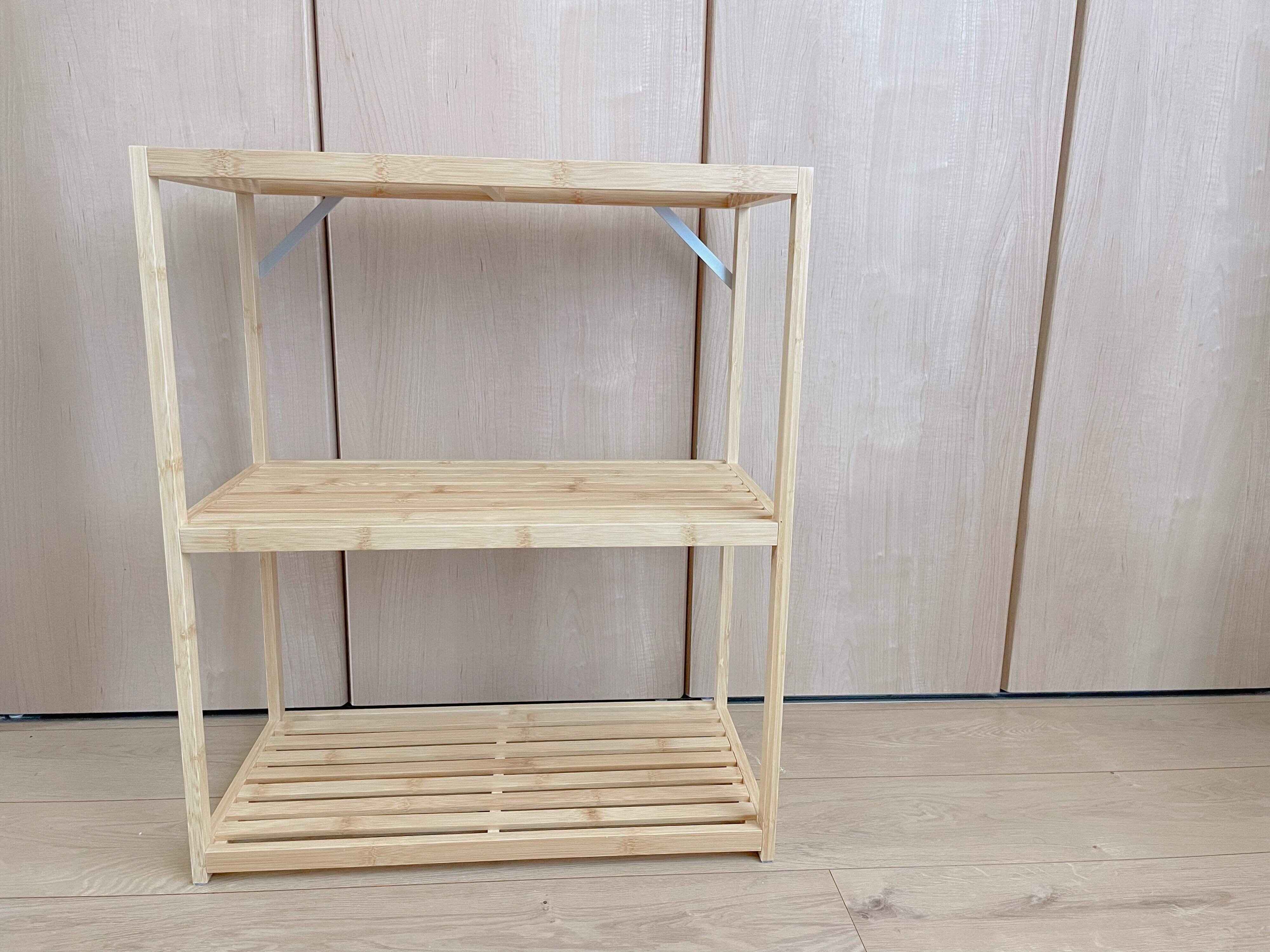 竹材フリーラック　3段