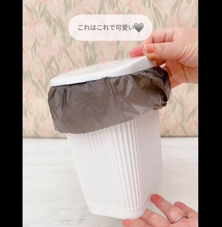 【ダイソー】下から出てきて衝撃的！ロールゴミ袋用ゴミ箱