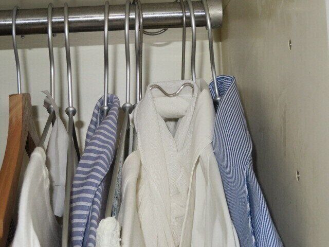 ハンガーにかけた場合の状態