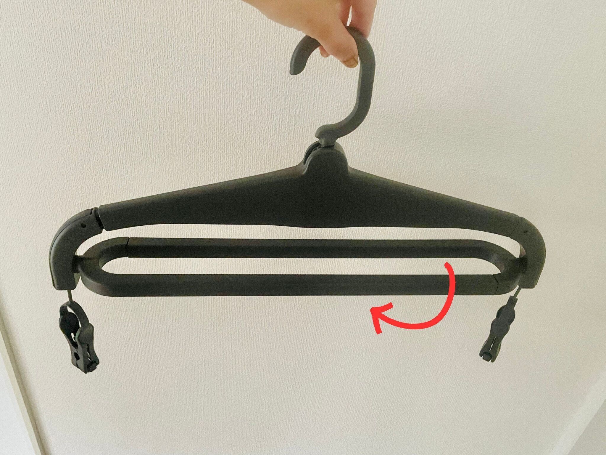 乾きやすいカインズのハンガー