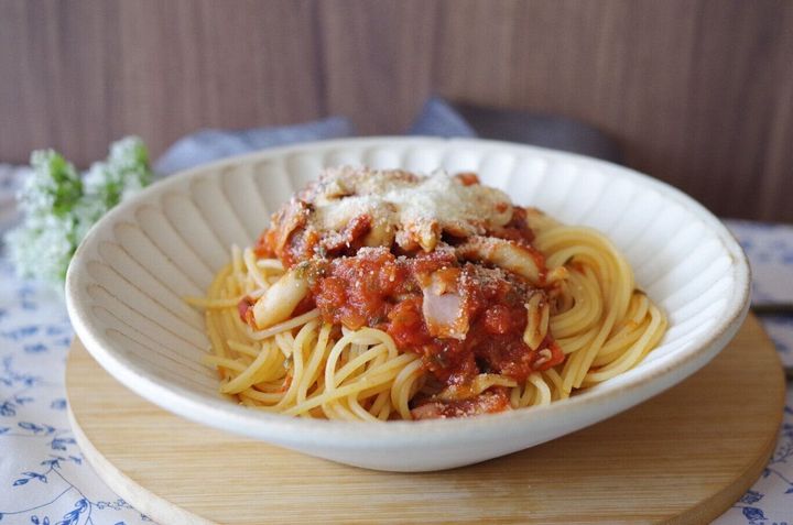 【カルディ】あのトマト缶のパスタソース知ってる?4人家族にちょうどいいボリューム感で家計に大助かり
