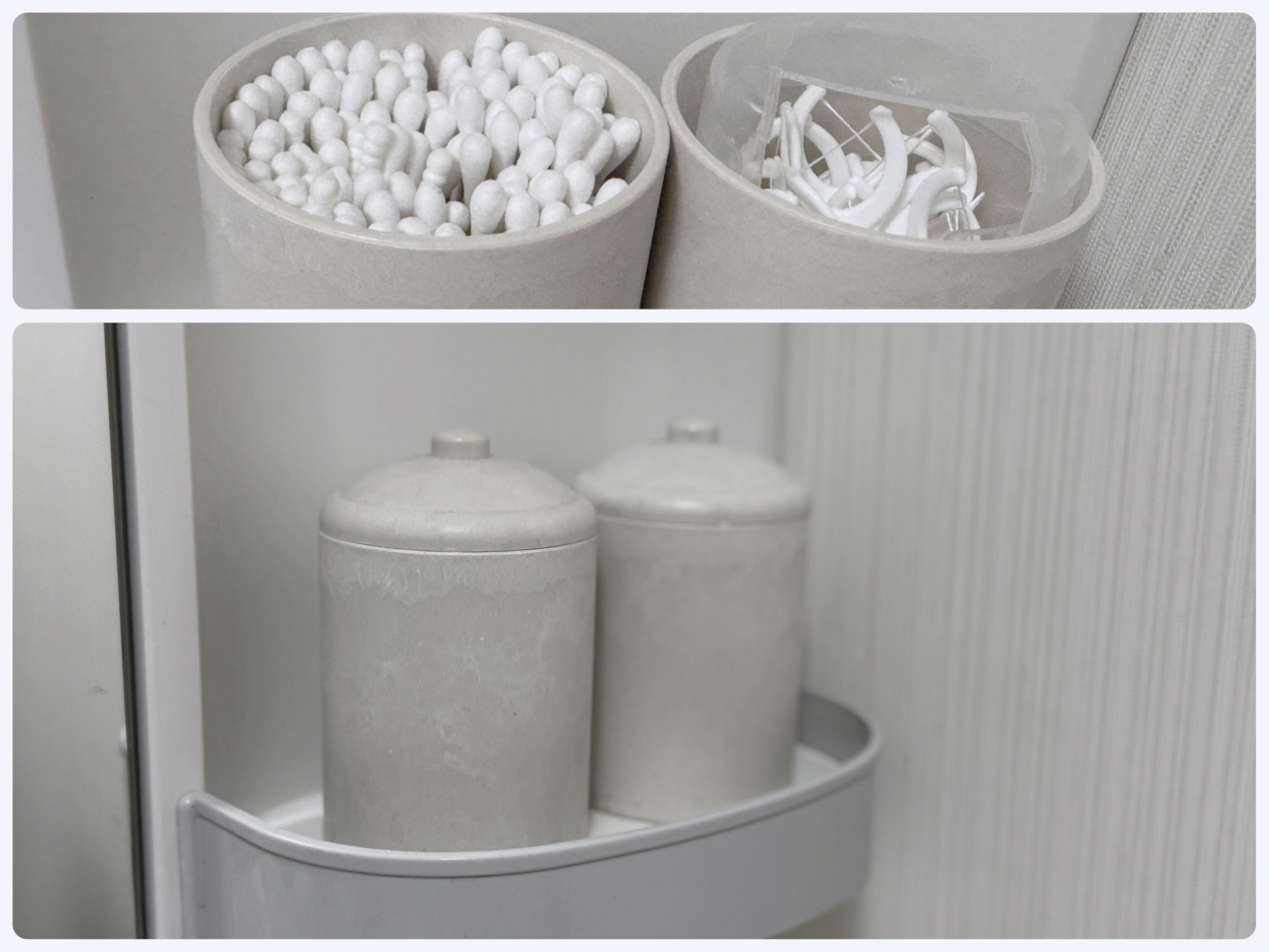 3．生活感のある小物はセリア収納で隠すべし！