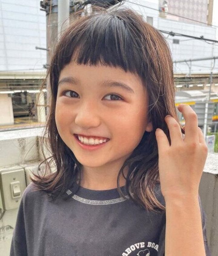 韓国風くびれデザインがキュート!ひし形ミディアム