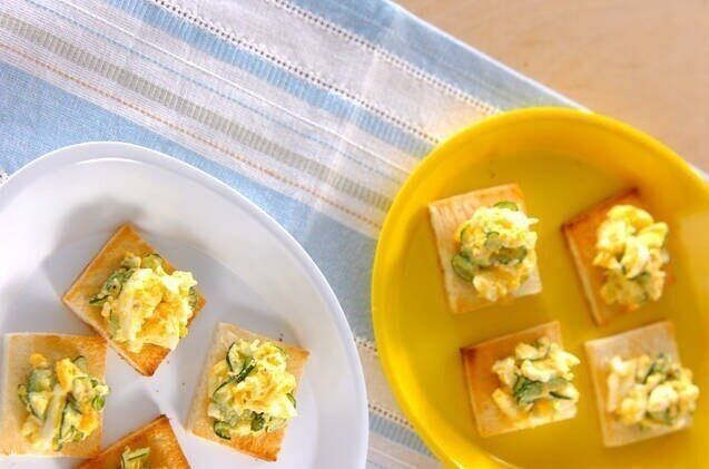  おつまみ卵トースト