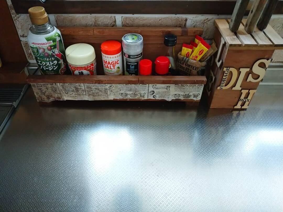 すのこで調味料ラックもつくれちゃう！