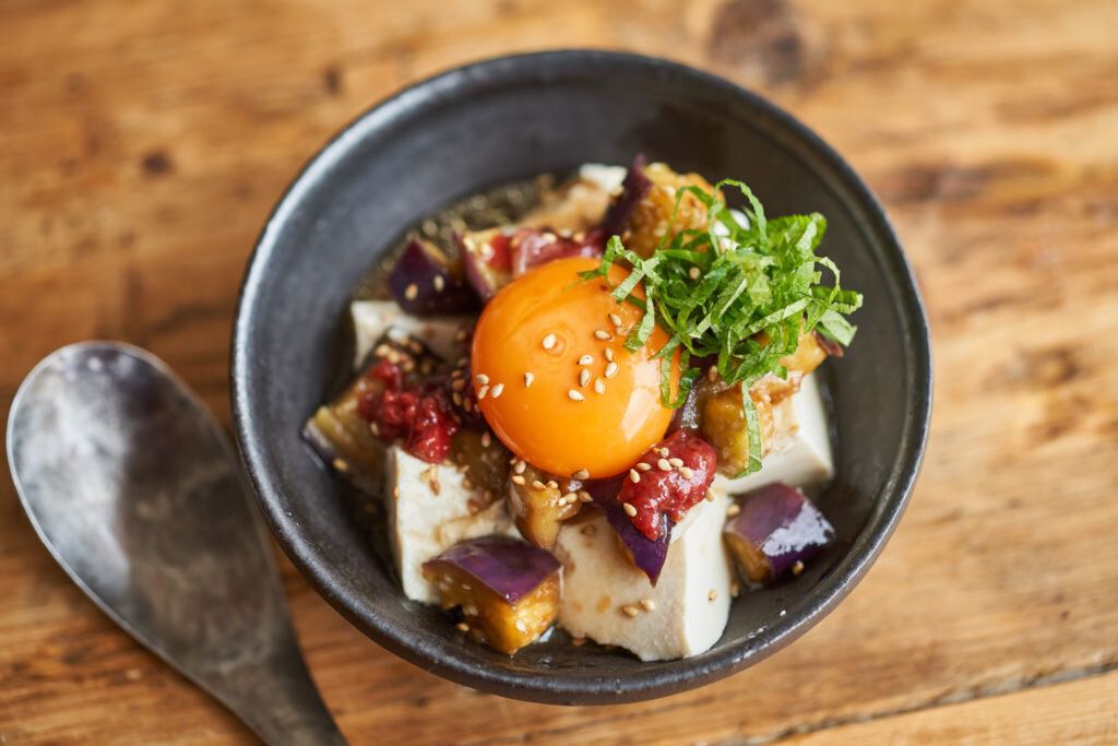 なすの梅やっこ