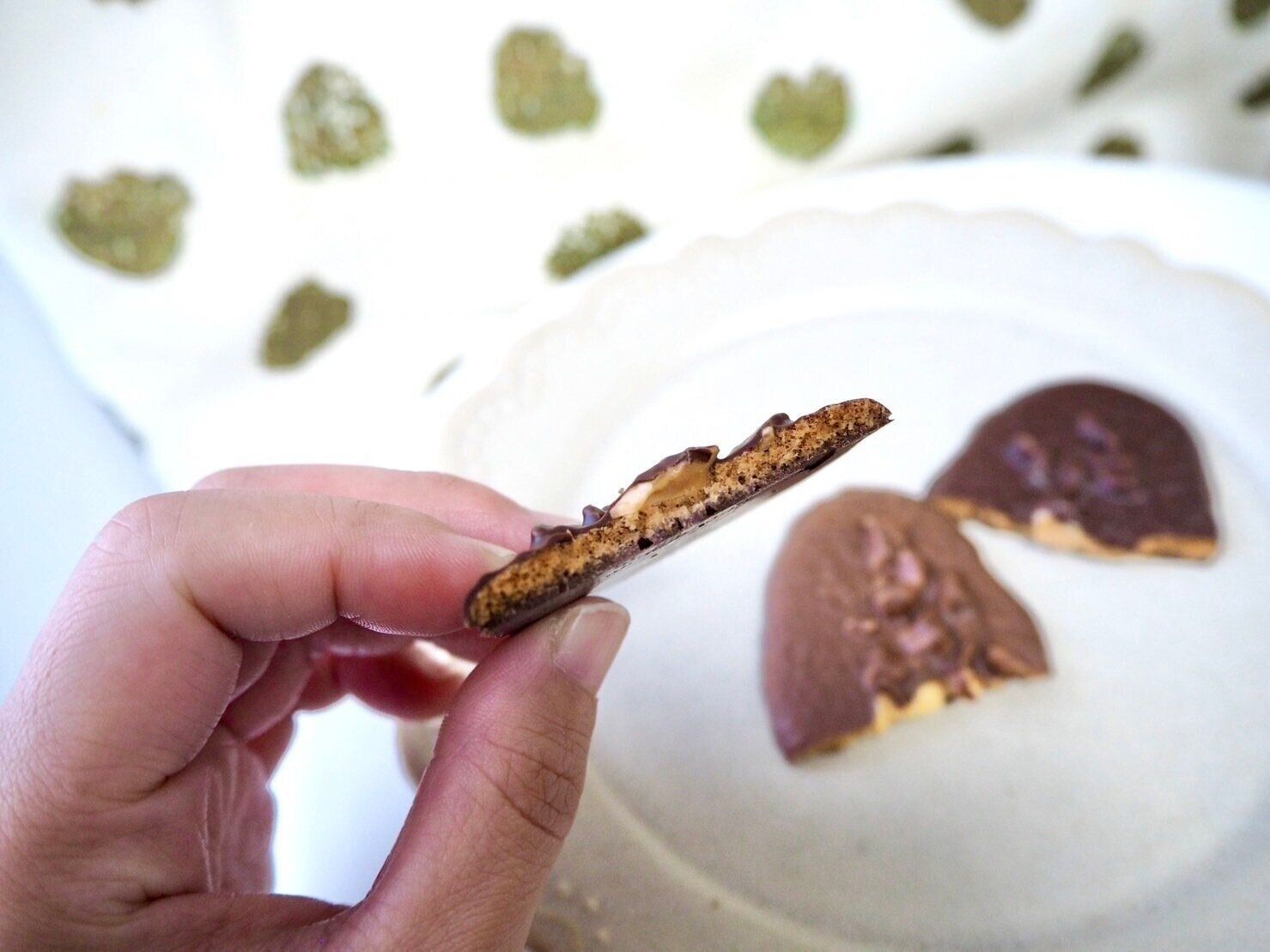 シャトレーゼ「サブレ・オ・ショコラ」断面写真