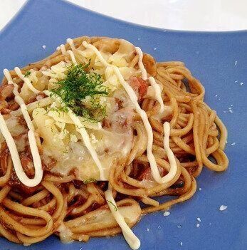 ビーフシチューリメイク☆マヨチーズシチューそば