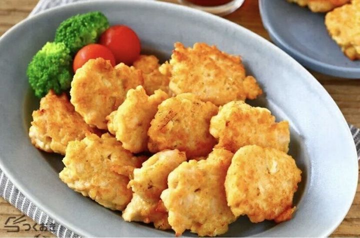 鶏むね肉と豆腐の和風ナゲット