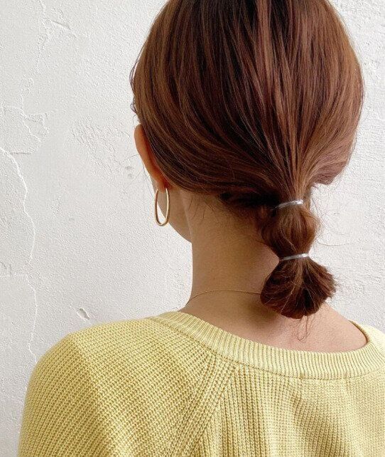 40代女性に似合う不器用でも簡単にできるヘアアレンジ。ゴム2本でできる！ダブルお団子ヘア