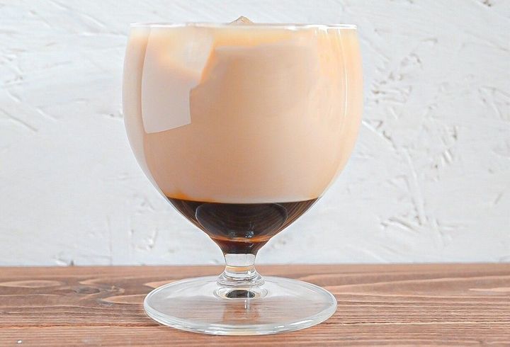 グラスに入ったコーヒー