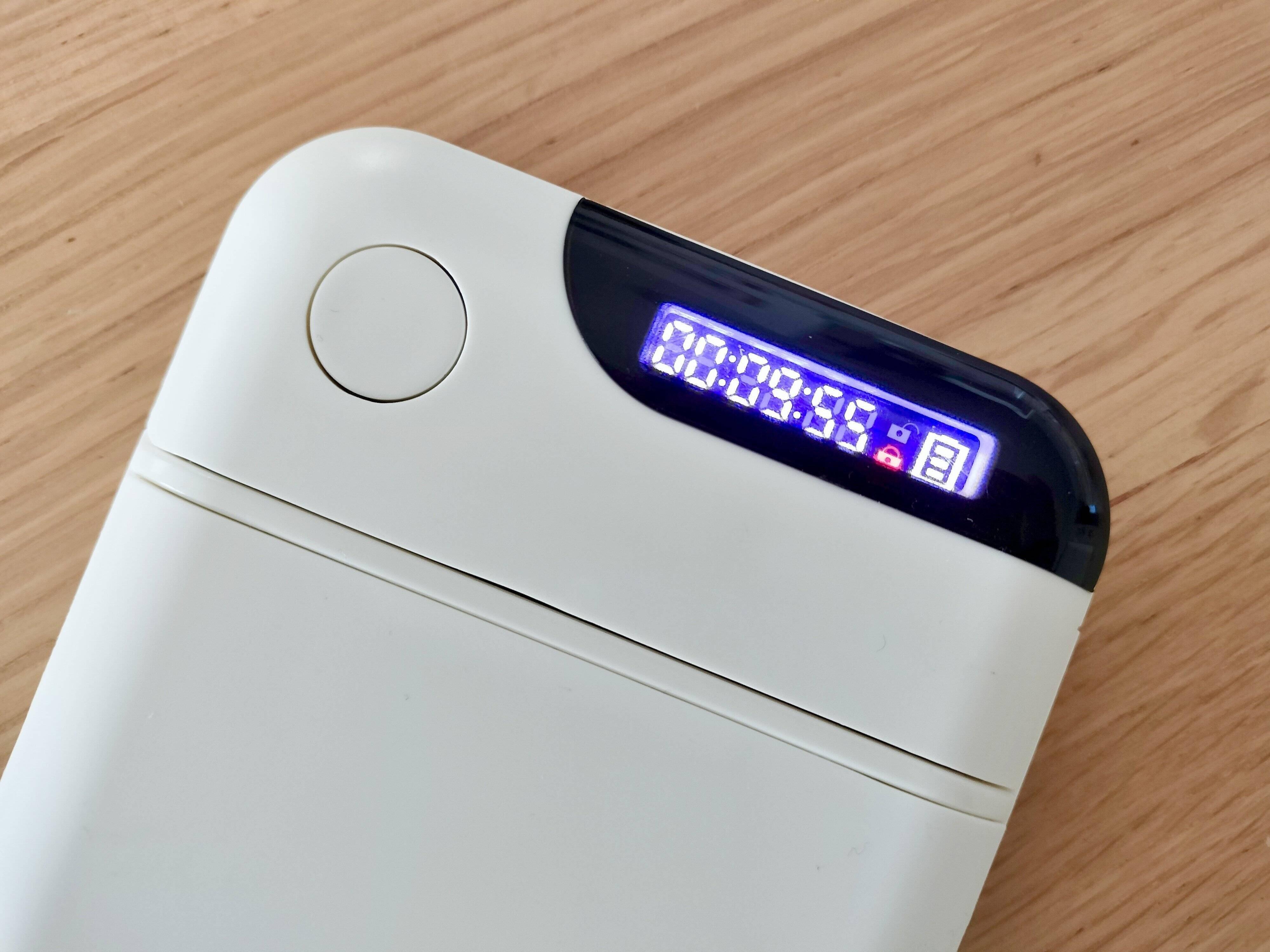 スマホロッキングケースのロック時の画面