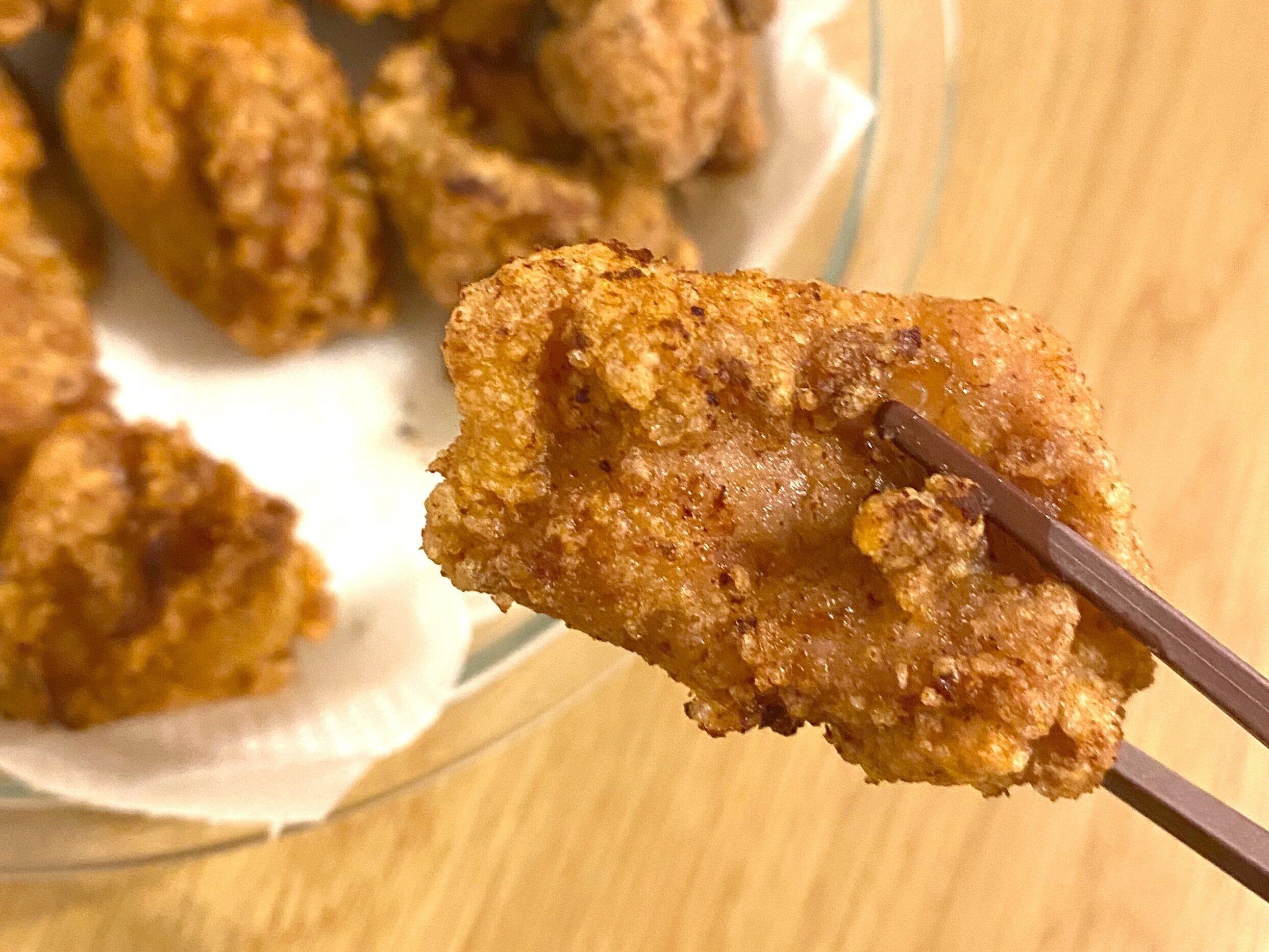 男が使うにんにく醤油で作った唐揚げ