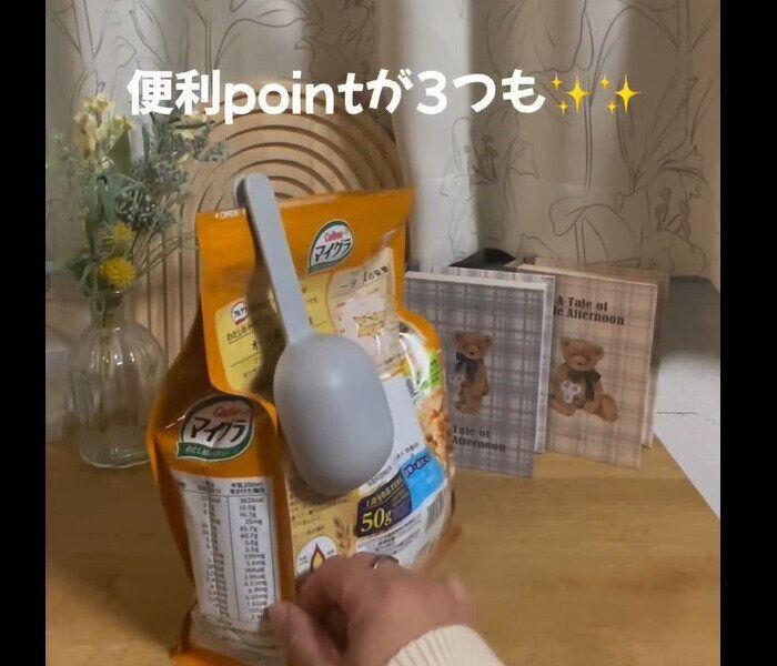 【ダイソー】隠れた名品！チャック袋スライダー付きシリアルスプーン