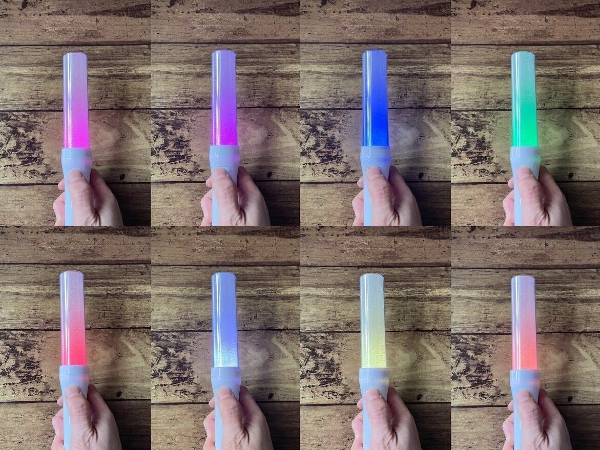 8色に光るから推しカラーに対応できる