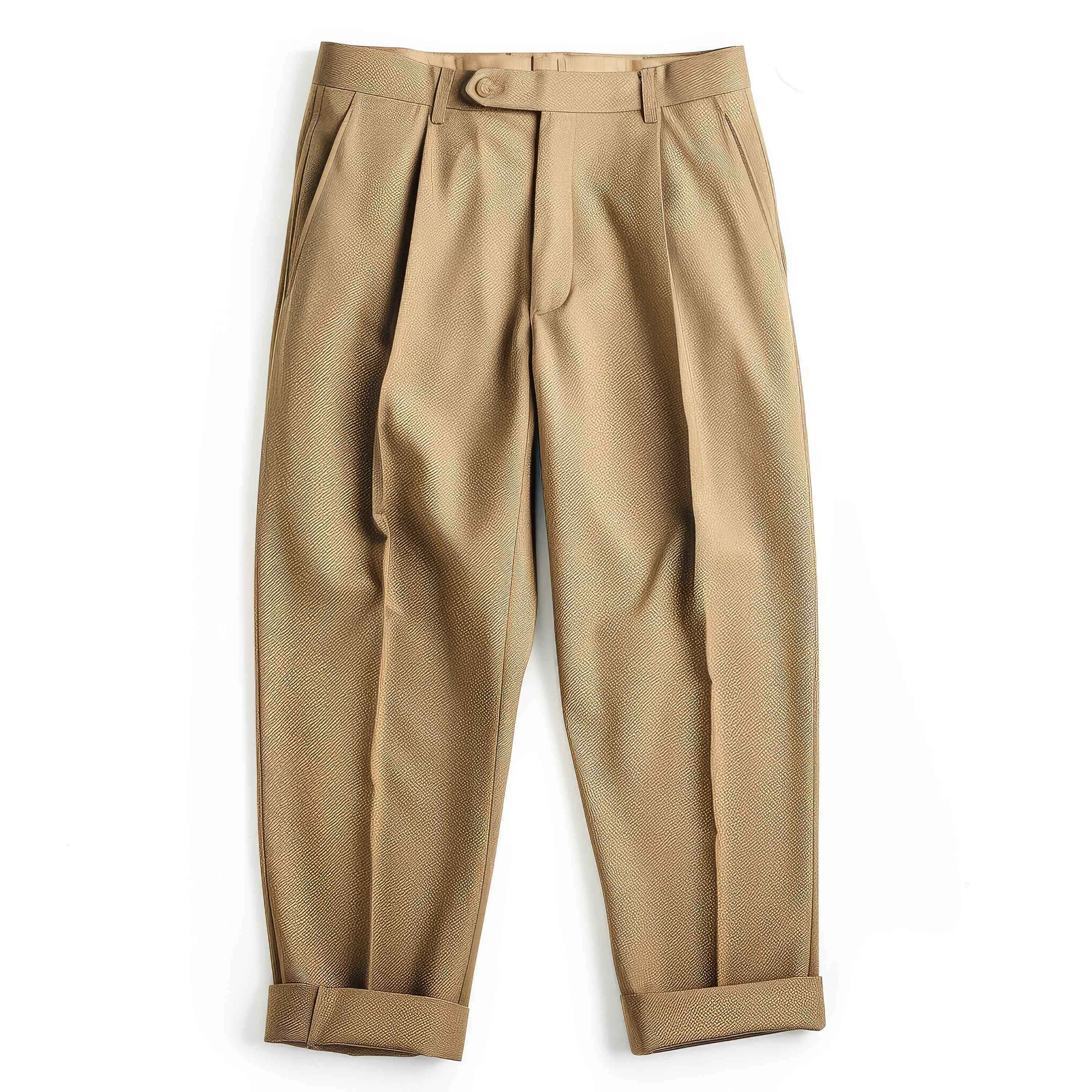 ロールアップしたパンツ