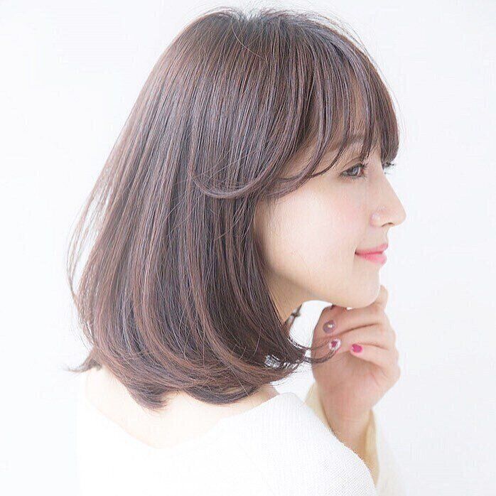40代女性に似合うボブ！丸みのあるロングボブ