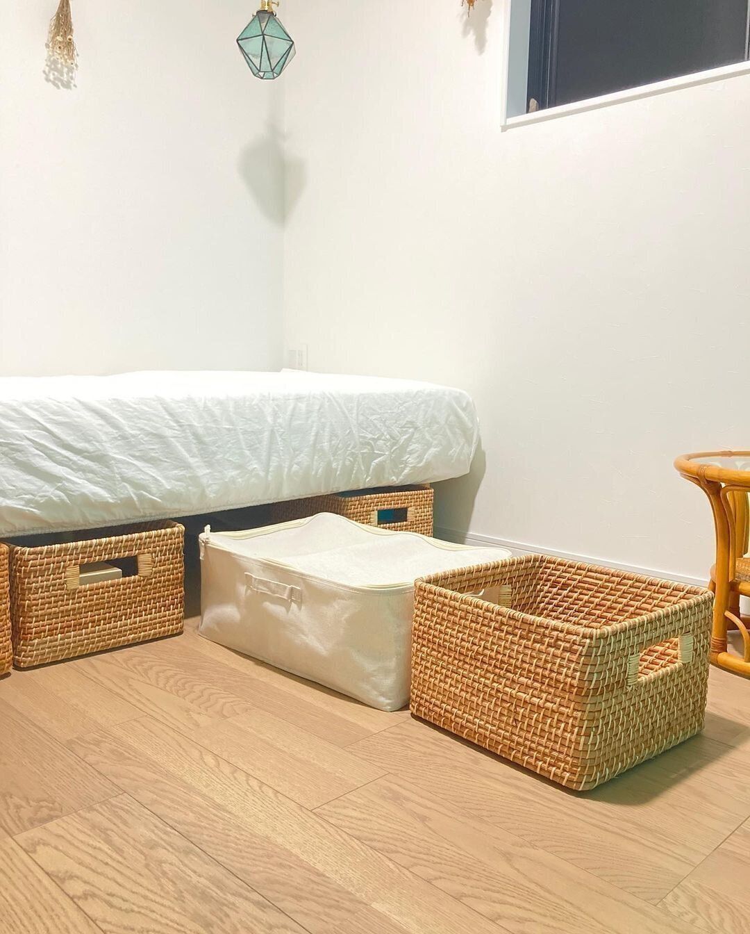 【無印良品】ベッド下収納に無印アイテムが大活躍