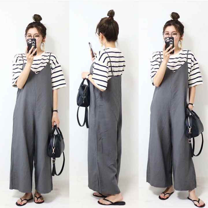 ラクちんかわいいの最高峰 サロペットパンツ オールインワンコーデ5選 サンキュ ラクちんかわいいの最高峰 サロペットパンツ オールインワンコーデ5選 サンキュ