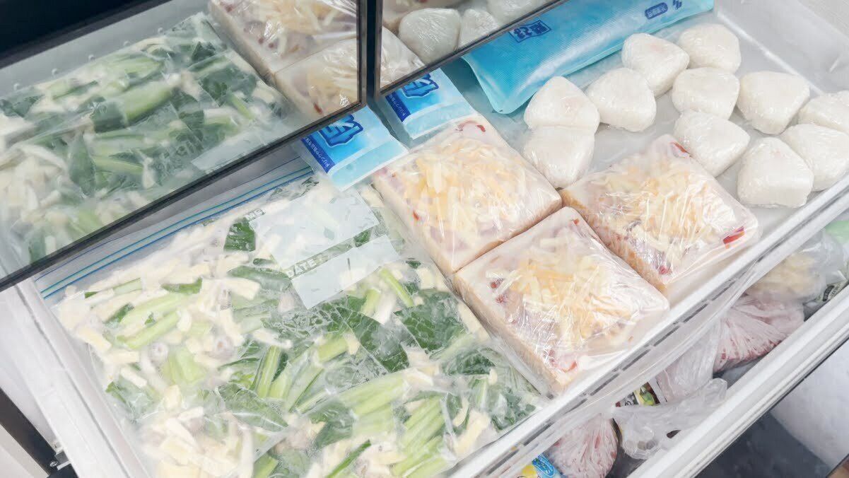 冷凍ストックしてある食材