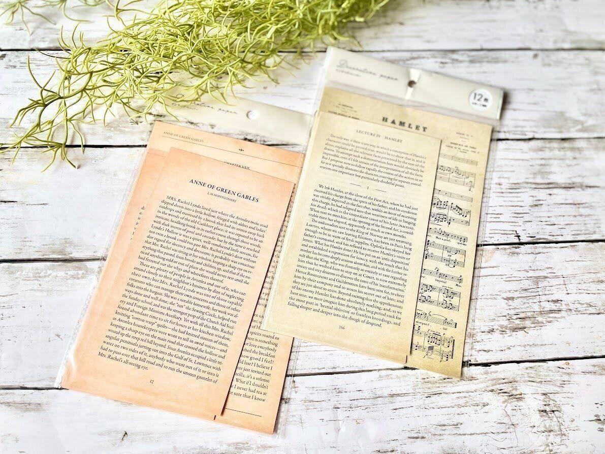 パッケージに入ったセリアのインテリアペーパー2つ